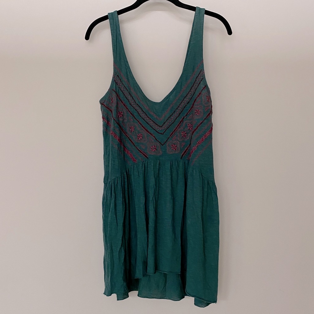 Urban Outfitters Backless Dark Teal Dress